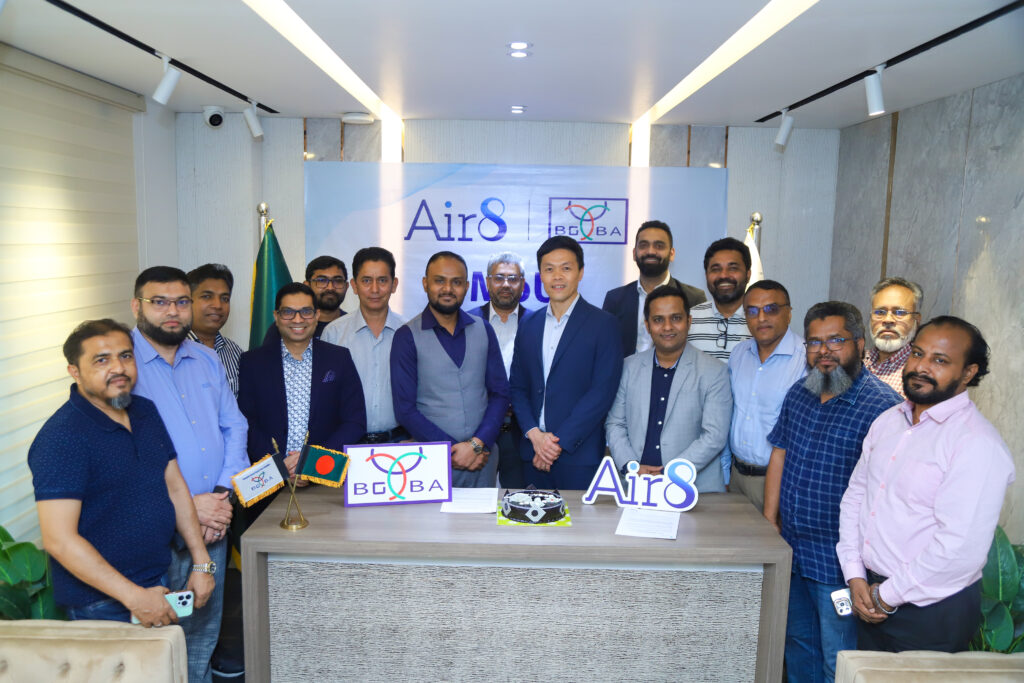 BGBA and Air8 MoU Signing Ceremony taken in BGBA Office in Dhaka, Bangladesh